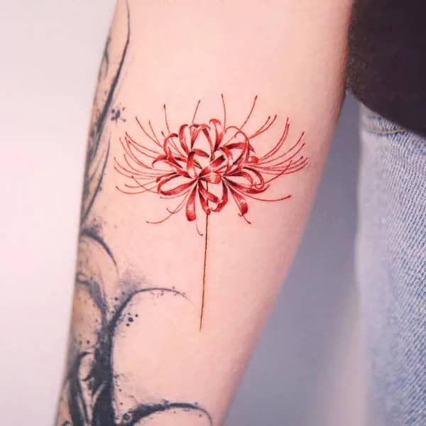 Demon Slayer Spider Lily Tattoo