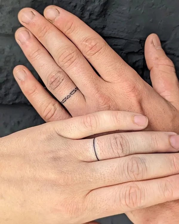 Simple Wedding Ring Tattoo