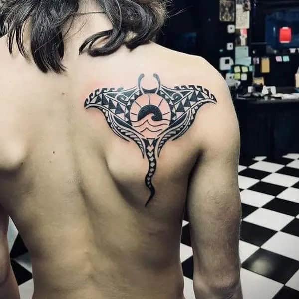 Stingray Shoulder Blade Tattoo