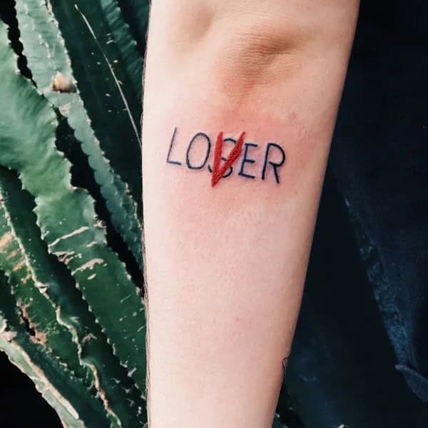 Evil Loser Lover tattoo