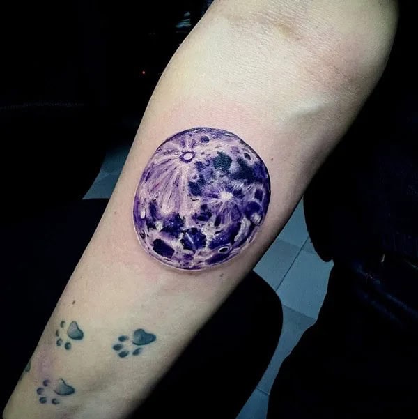 Gothic Moon Tattoo