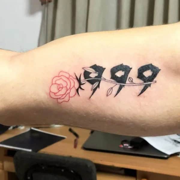 999 Rose Tattoo