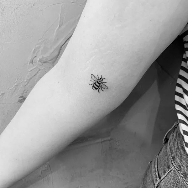 Small Bee Tattoo