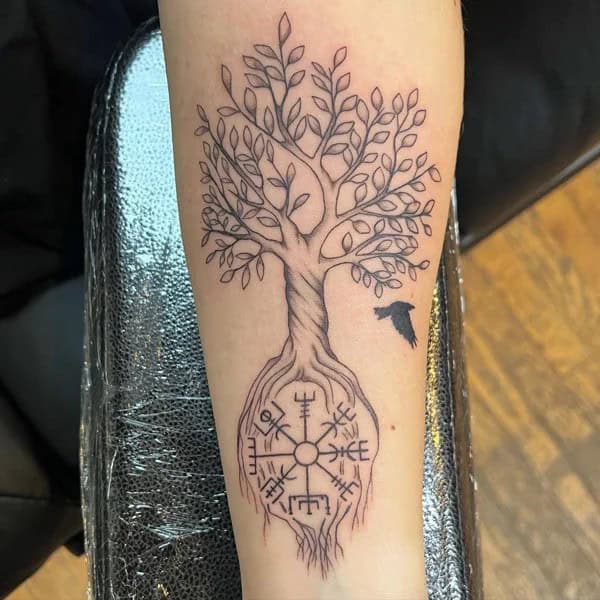 Norse Tree Of Life Tattoo