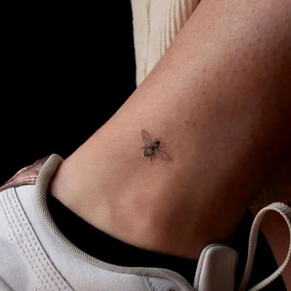 Small Bee Tattoo