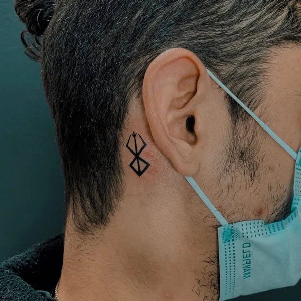 Berserk Behind the Ear Tattoo