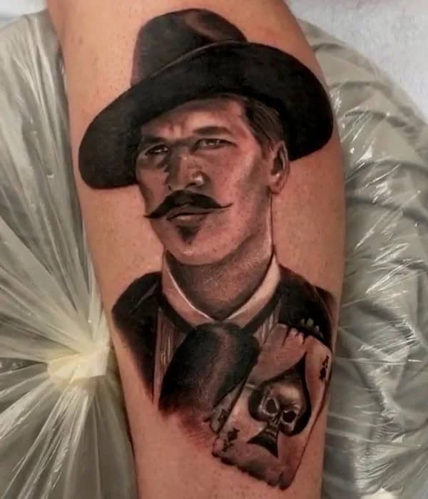 Doc Holliday Chest Tattoo