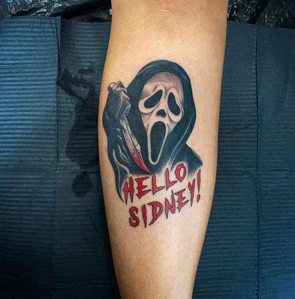 Scream Wrist Tattoo