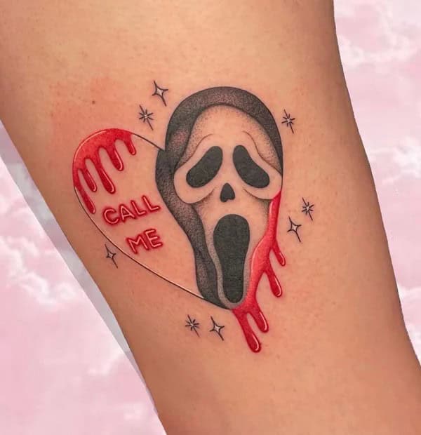 Scream Wrist Tattoo