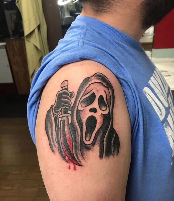 Scream Wrist Tattoo