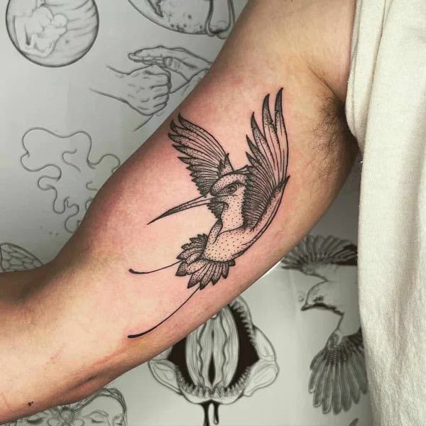 Men’s Hummingbird Tattoo