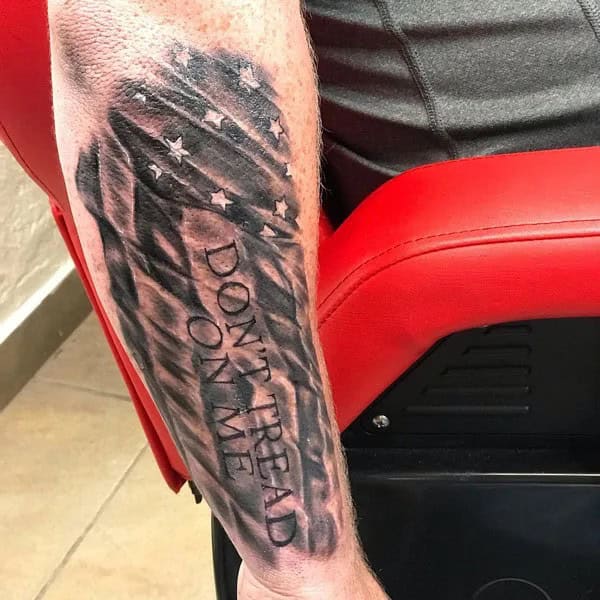 “Don’t Tread On Me” Forearm Tattoo