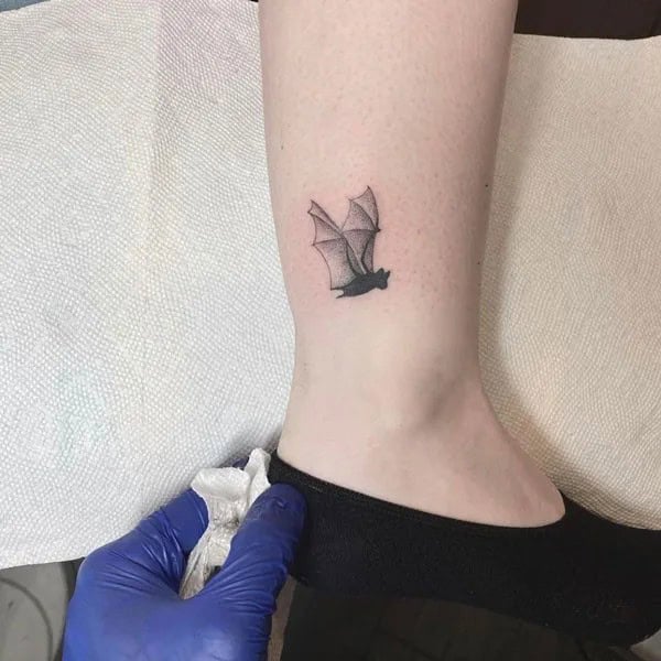 Bat Tattoo On Hand