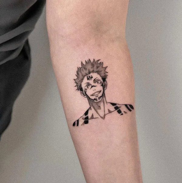 “Jujutsu Kaisen” Neck Tattoo