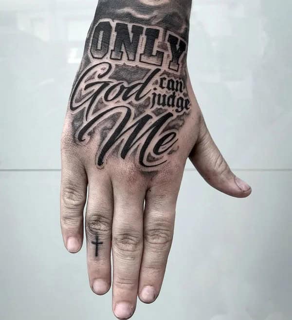 More Unique “Only God Can Judge Me” Tattoos To Take Inspiration From