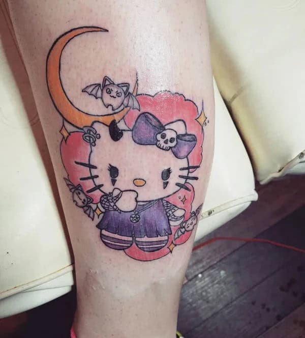 Gothic Hello Kitty Tattoo