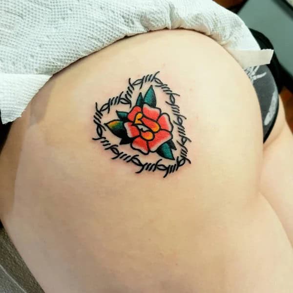 Bite Me Butt Tattoo