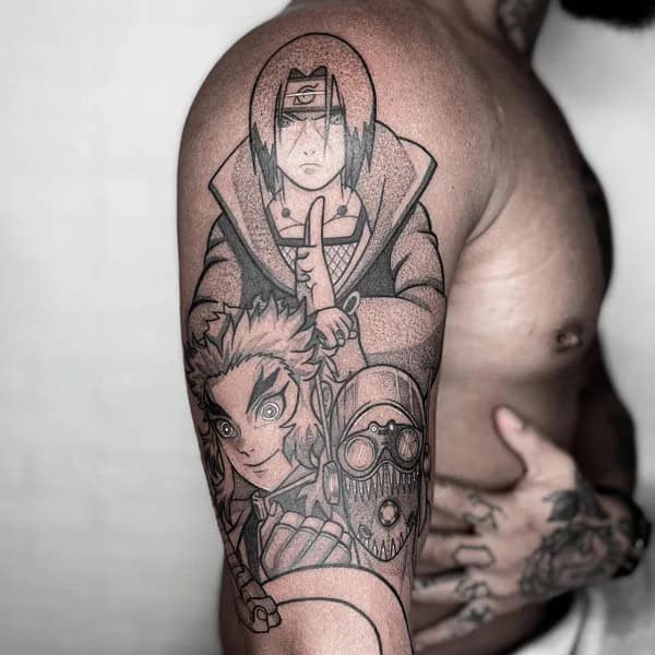 Itachi Hand Tattoo