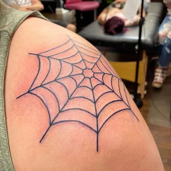 Spider Web Prison Tattoo