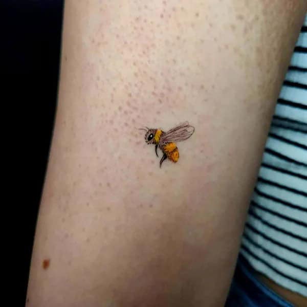 Simple Bee Tattoo