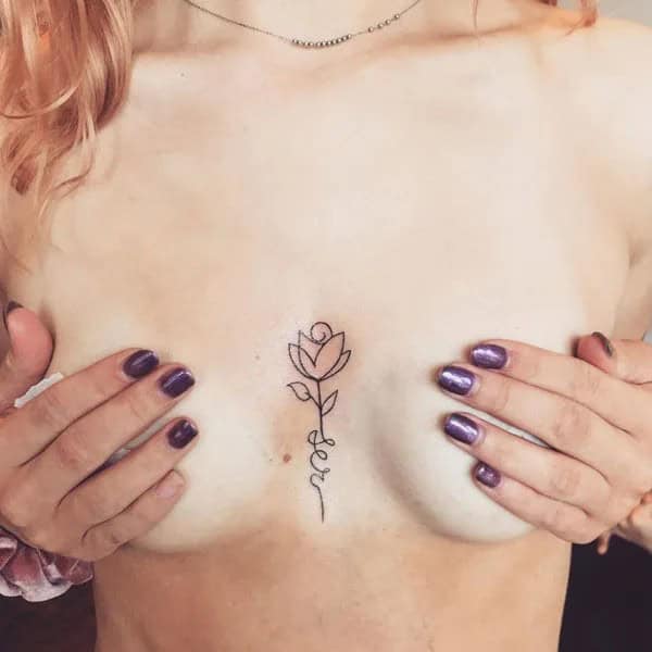 Small Sternum Tattoo