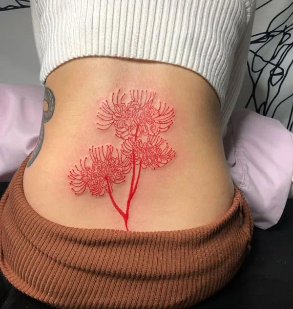 Demon Slayer Spider Lily Tattoo