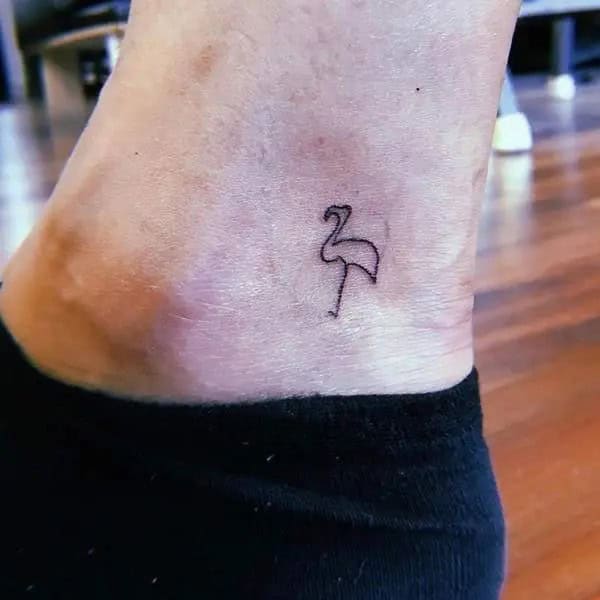 Small Flamingo Tattoo