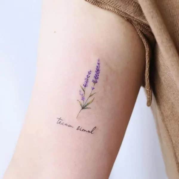 Small Lavender Tattoo