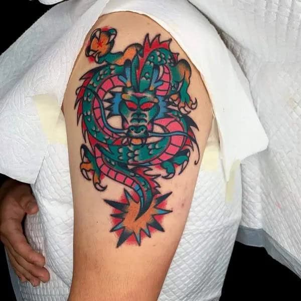 Traditional Shenron Tattoo