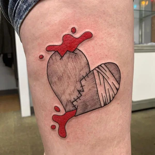 More Broken Heart Tattoos To Wear This Year