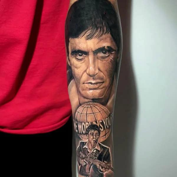 Al Pacino Scarface Tattoo