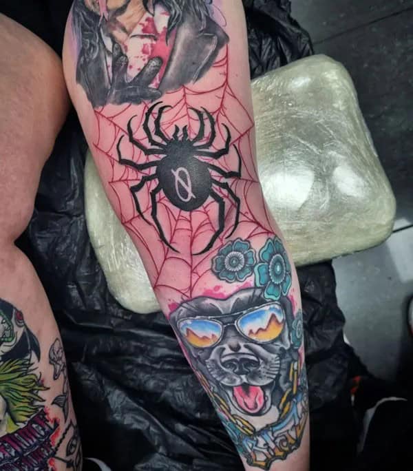 Spider Web Prison Tattoo