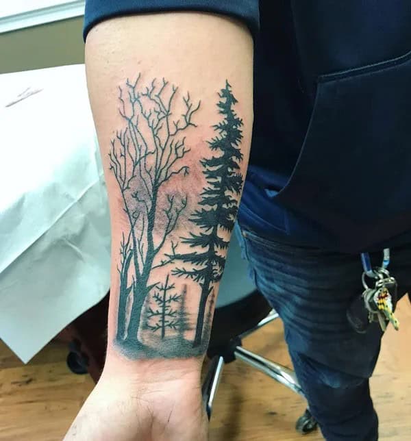 Nature Forest Tattoo