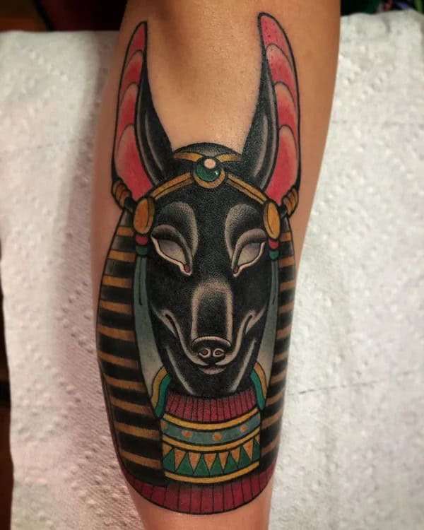 Traditional Anubis Tattoo