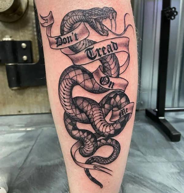 “Don’t Tread On Me” Snake Tattoo