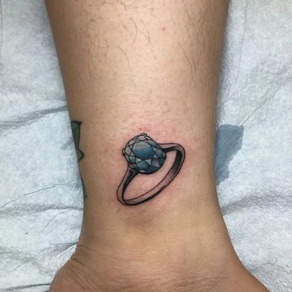 Diamond Ring Tattoo