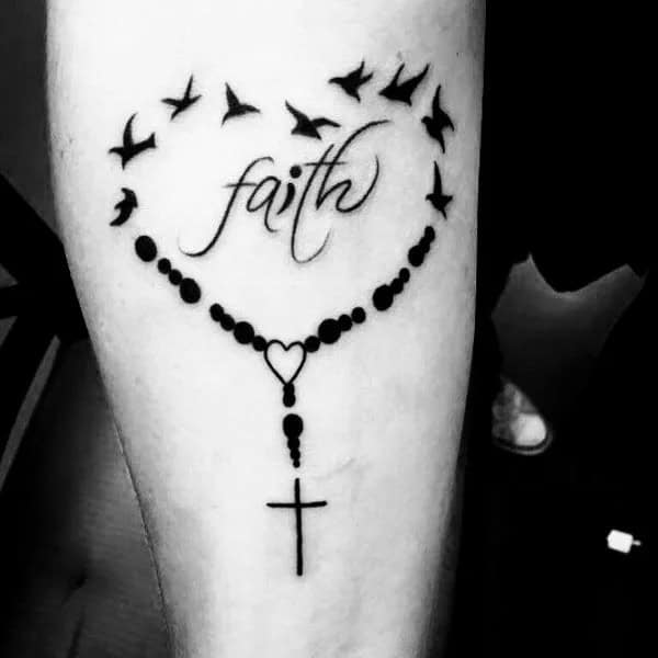 Faith Semicolon Tattoo