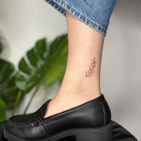 Simple Leaf Tattoo