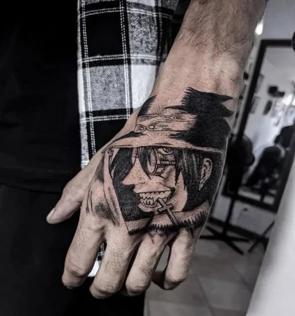 Anime Foot Tattoo