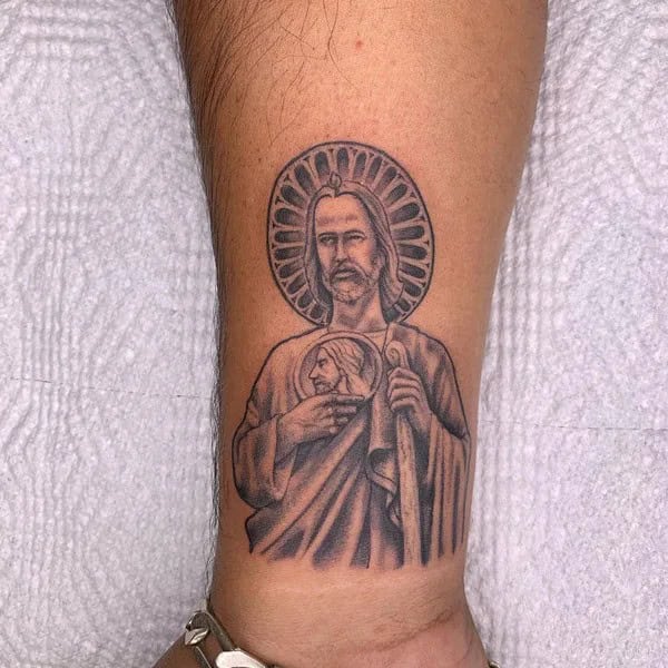 San Judas Flag Tattoo