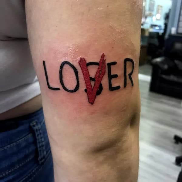 Evil Loser Lover tattoo