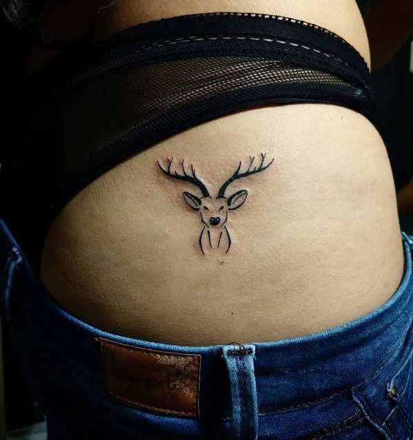 Bite Me Butt Tattoo