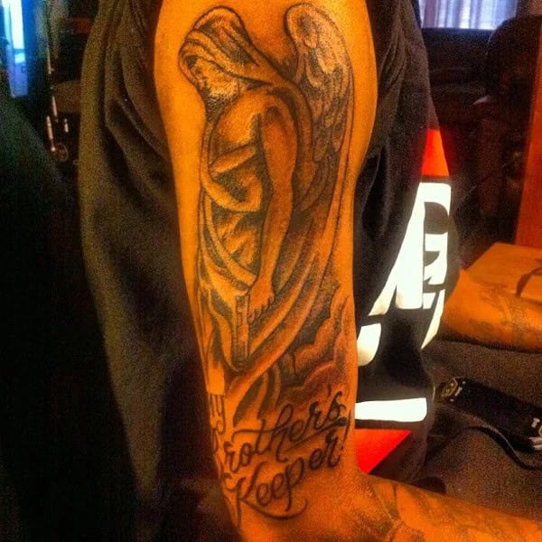 My Brother’s Keeper Angel Tattoo