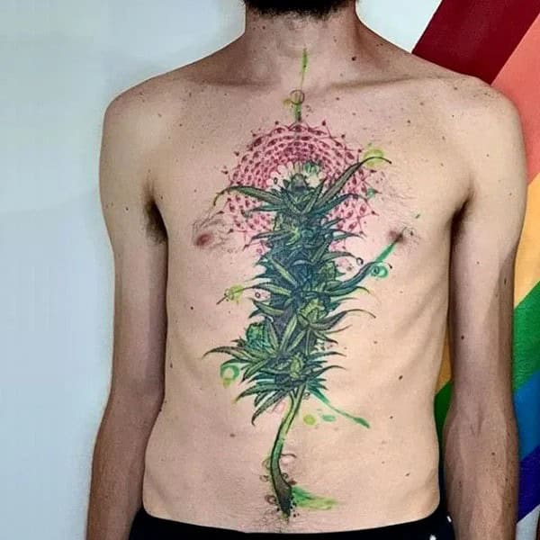 Weed Plant Tattoo