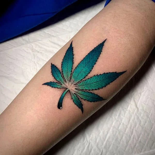 Weed Leaf Tattoo