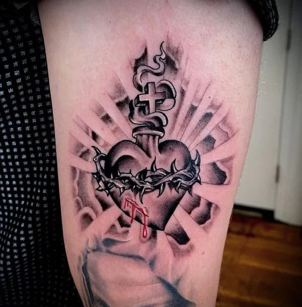 Sacred Heart Tattoo Meaning And Symbolism