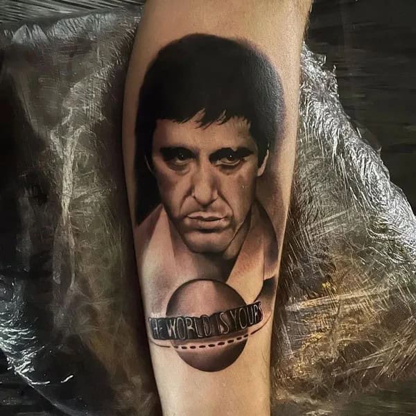 Al Pacino Scarface Tattoo