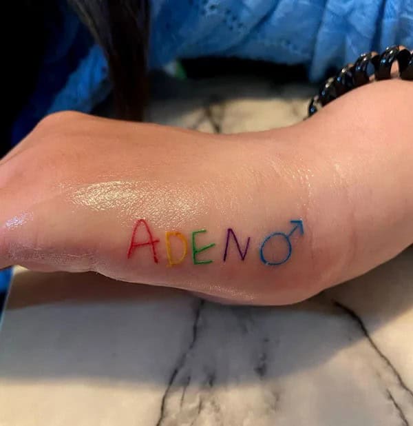 Forearm Name Tattoo