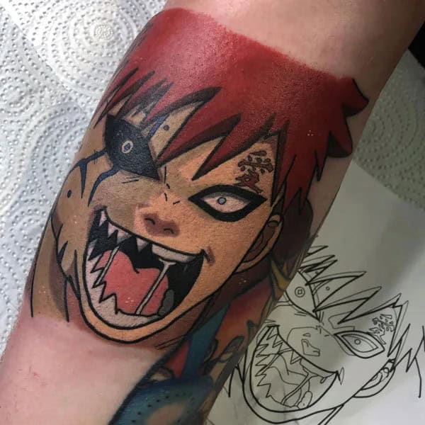 More Gaara Tattoos To Check Out For Gaining Inspiration