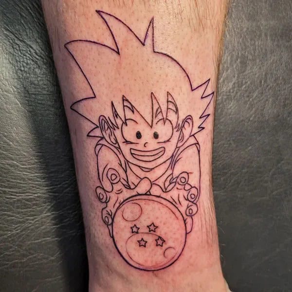 Anime Foot Tattoo